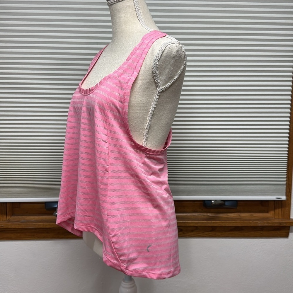ZYIA Pink Striped Racerback Tank Top - Picture 7 of 10